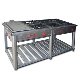 Cocina industrial isla con plancha CI 36