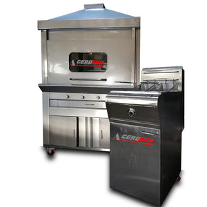 Horno 24 pollos dual con freidora automática