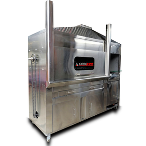 Horno para 24 pollos a la brasa con freidora